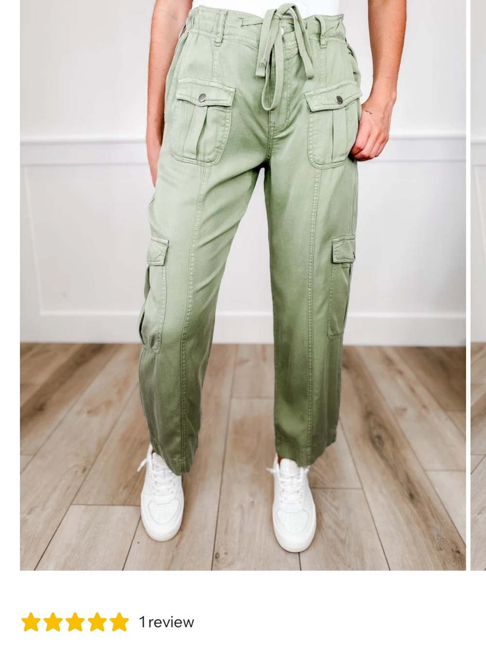 Women’s Risen Olive Green Utility Cargo Pants